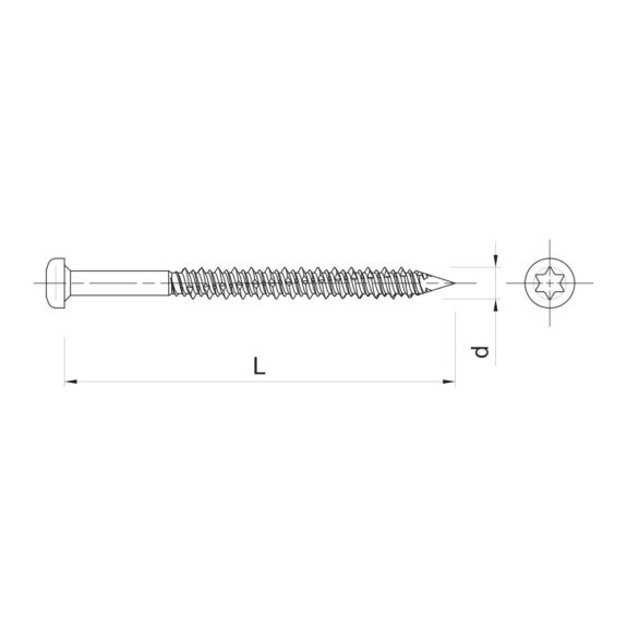 Betoonikruvi-R-WBT-torx-TX25-joonis