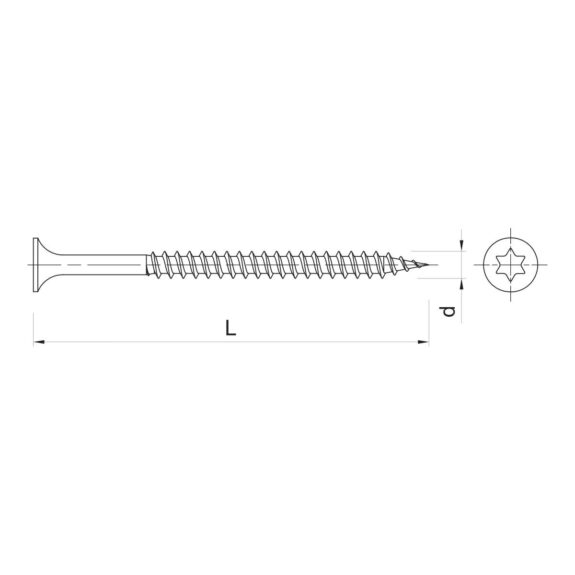 Metallikruvi-R-WO-T-torx-TX25-joonis